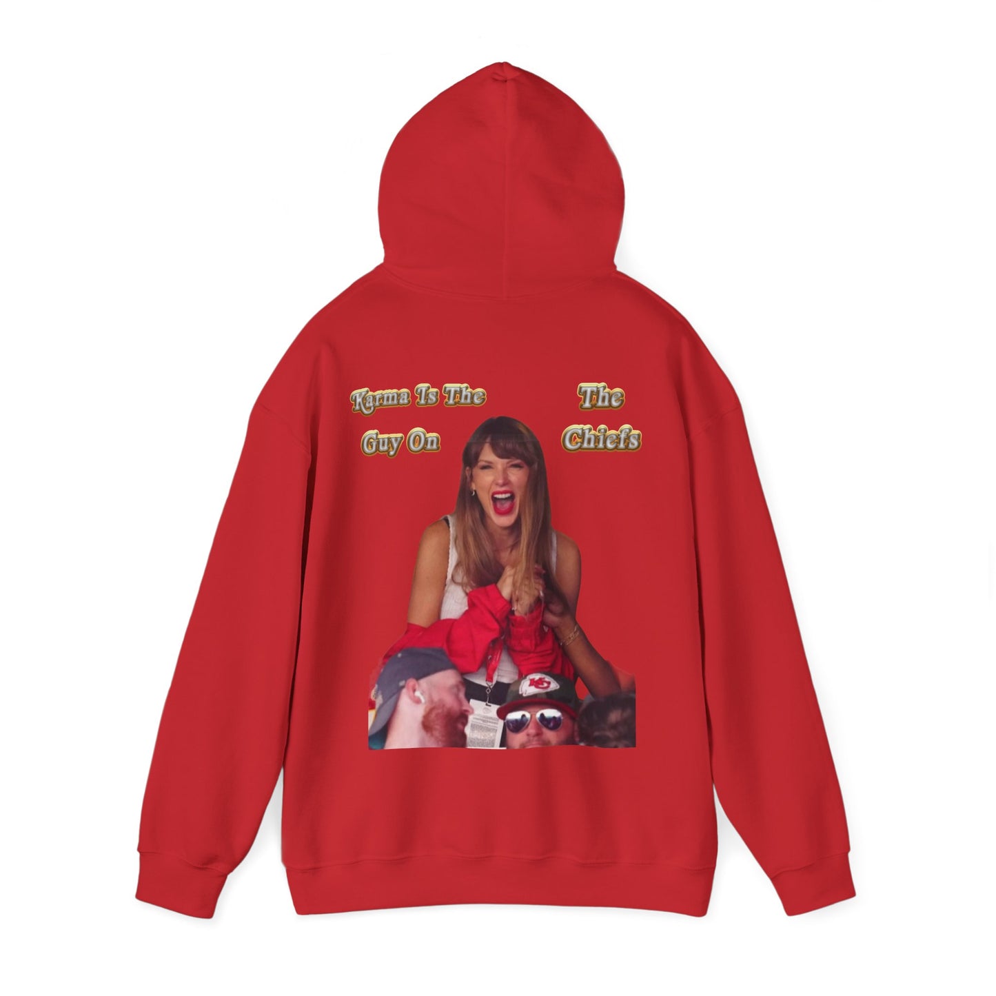 KARMA IS THE GUY ON THE CHIEFS - ERAS TOUR QR CODE HOODIE
