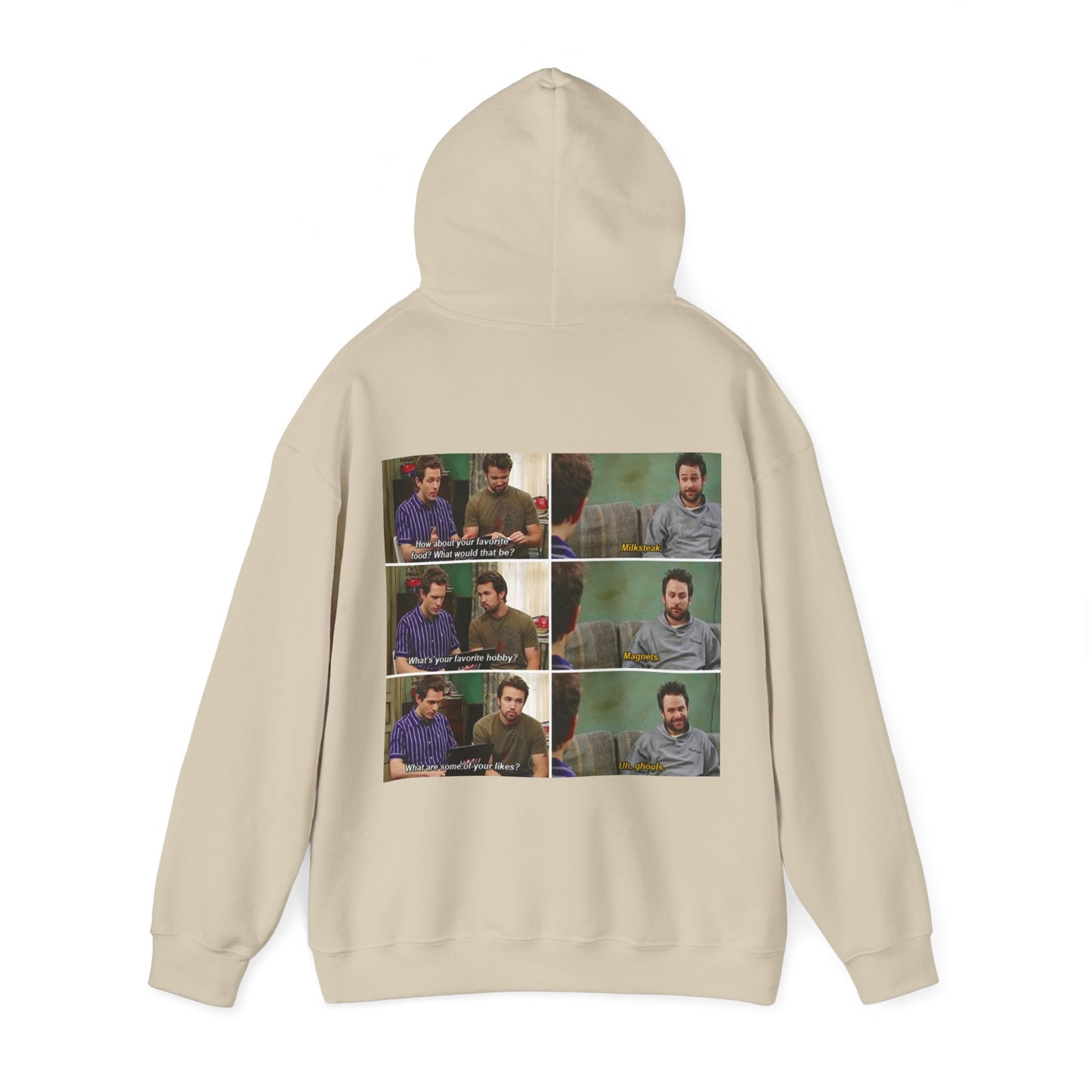 ALWAYS SUNNY - CHARLIE ONLINE DATING PROFILE QR CODE HOODIE